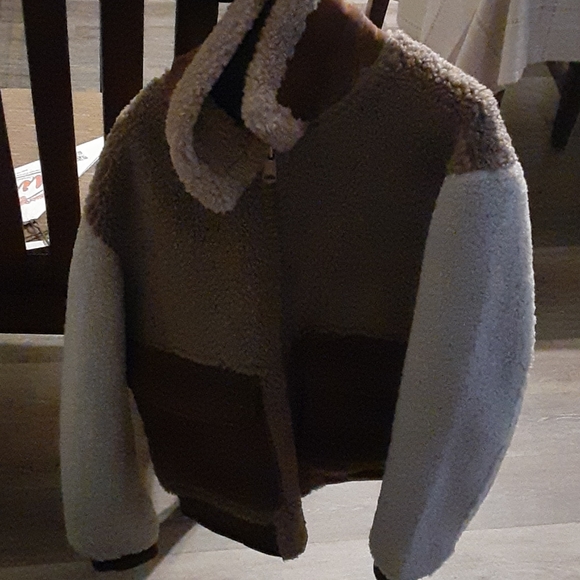 Colour Block Sherpa Bomber Jacket Men 